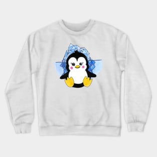 Cute baby penguin kids gift Crewneck Sweatshirt